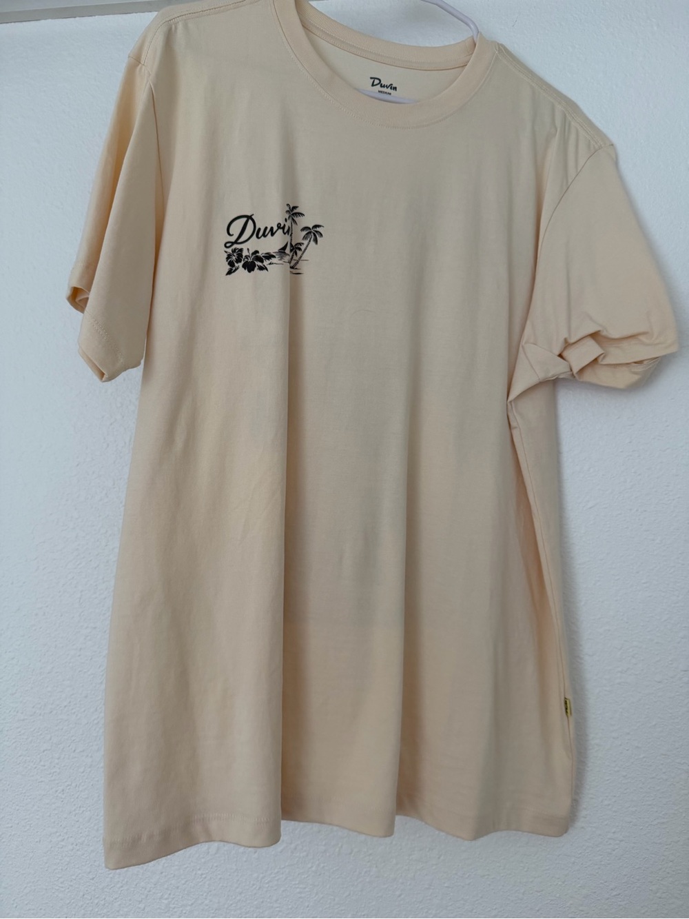 Duvin Beige Graphic Short Sleeve Tee